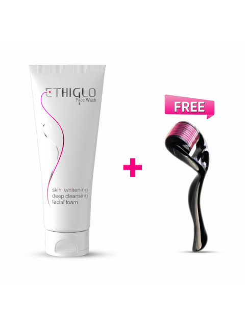 

ETHIGLO Skin Whitening and Deep Cleaninsing Face wash with Free Derma Roller, Na