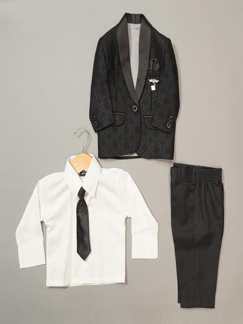 

Mumkins Infant Boys Black Solid Suits