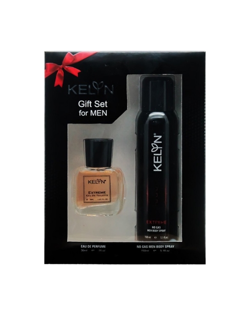 

KELYN 2 Pieces Bath & Body Gift Set, Black
