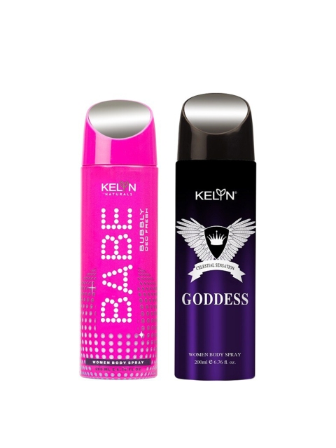 

KELYN Goddess & Babe Deodorant Combo, 200 ml each, Multi