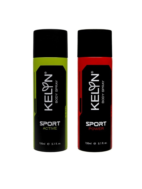 

KELYN Pack Of 2 Black Active & Power No Gas Premium Long Lasting Deo 150 ml