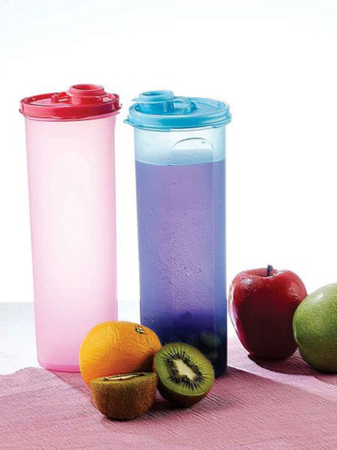 

SignoraWare Set Of 2 Solid Fridge Bottle, Pink