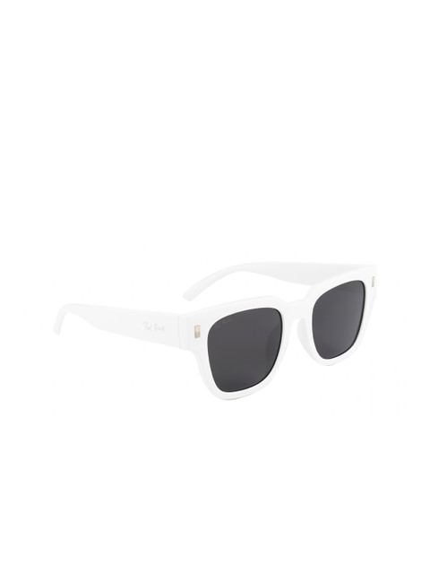 

Ted Smith Unisex Grey Lens & White Wayfarer Sunglasses with UV Protected Lens