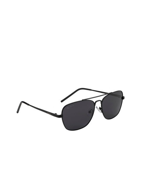 

Ted Smith Unisex Grey Lens & Black Aviator Sunglasses with Polarised and UV Protected Lens