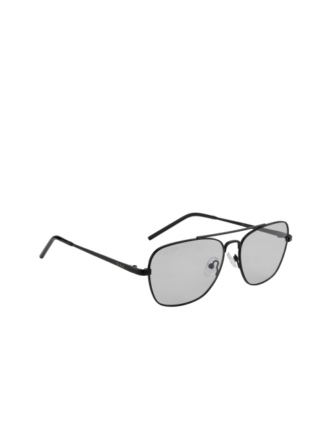 

Ted Smith Unisex Grey Lens & Gunmetal-Toned Aviator Sunglasses with Polarised and UV Protected Lens