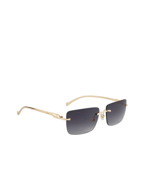 

Ted Smith Women Green Lens & Gold-Toned Square Sunglasses with UV Protected Lens