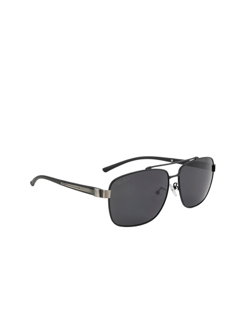 

Ted Smith Unisex Grey Lens & Black Aviator Sunglasses with Polarised and UV Protected Lens
