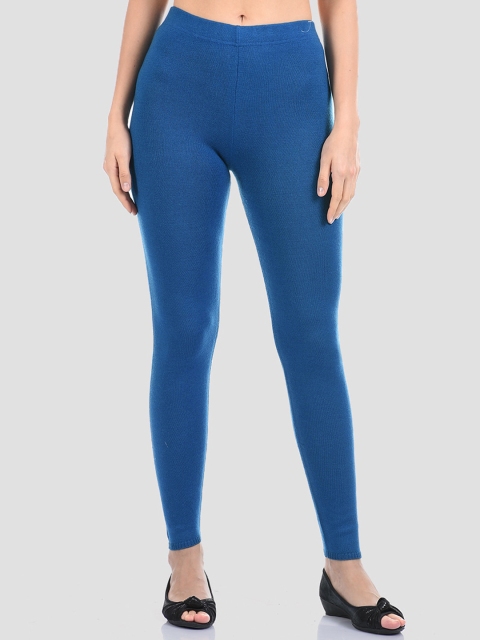 

Madame Women Blue Solid Regular Tights