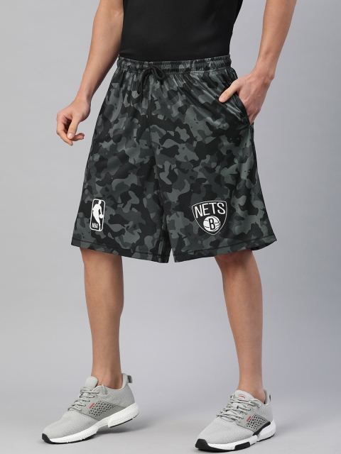 

NBA Men Black Printed Sports Shorts