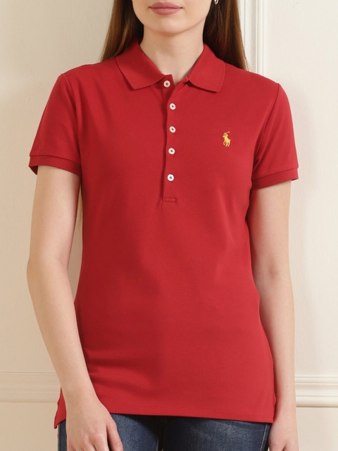 

Polo Ralph Lauren Women Red Printed T-Shirts