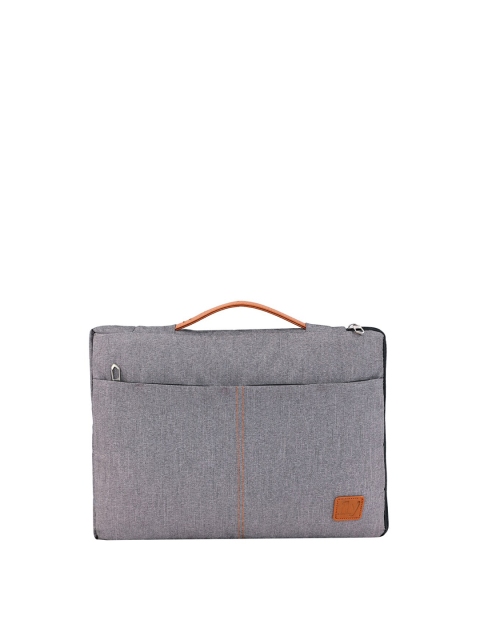 

Fly Fashion Unisex Silver-Toned & Orange Laptop Sleeve