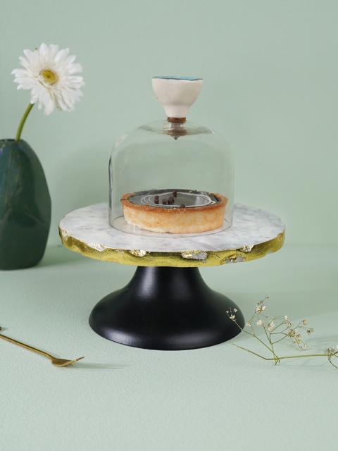 

CASA DECOR White & Black Cake Stand