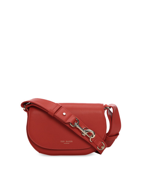 

Ted Baker Red Leather Structured Sling Bag