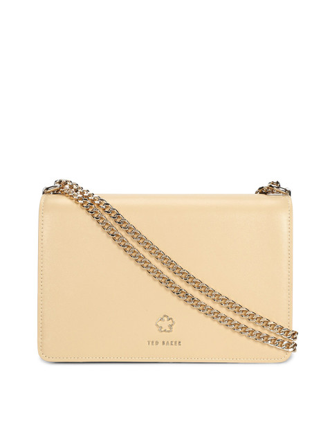 

Ted Baker Beige Leather Structured Sling Bag
