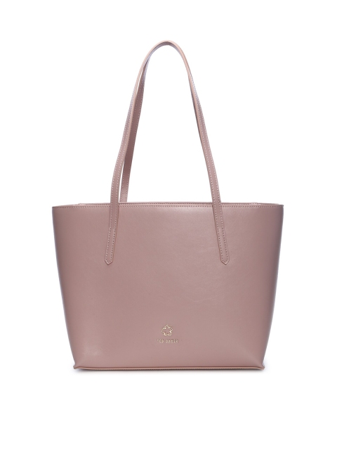 

Ted Baker Pink Leather Shopper Tote Bag with Applique
