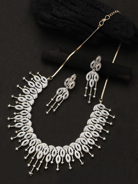 

CARDINAL White AD Studded Jewellery Set