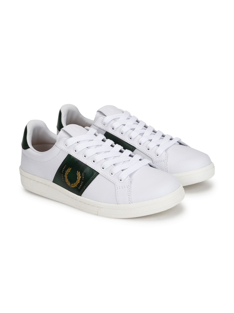 

Fred Perry Men White Colourblocked Sneakers