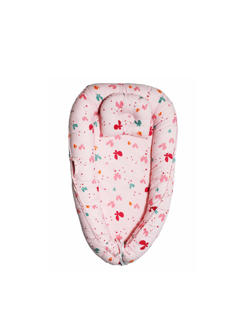 

haus & kinder Infants Pink & Green Printed Pure Cotton Sleeping Bag