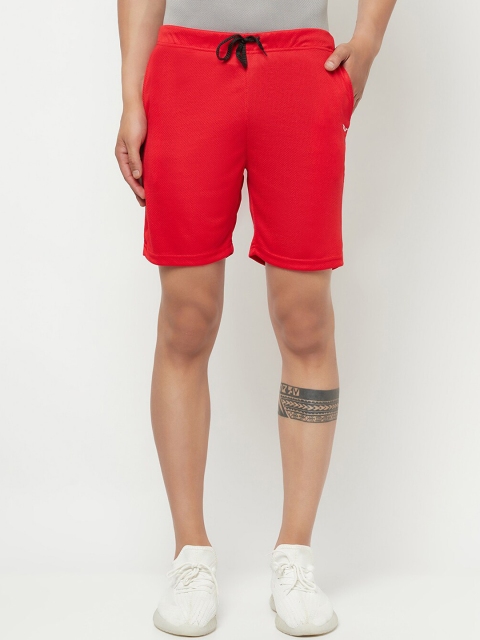

ELEGANCE Men Red Running Shorts