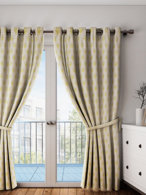 

Raymond Home Beige Printed Single Door Curtain