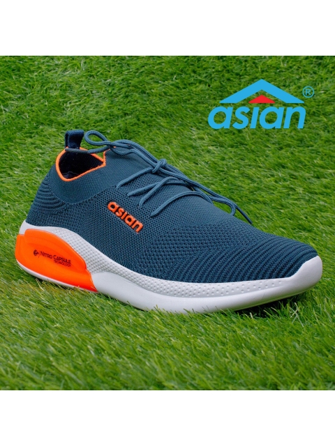 

ASIAN Men Turquoise Blue Colourblocked Sneakers