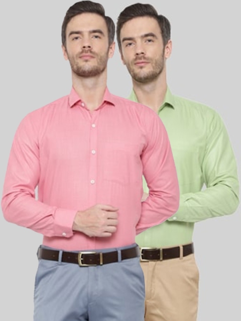 

Srey trends Men Green Comfort Slim Fit Formal Shirt