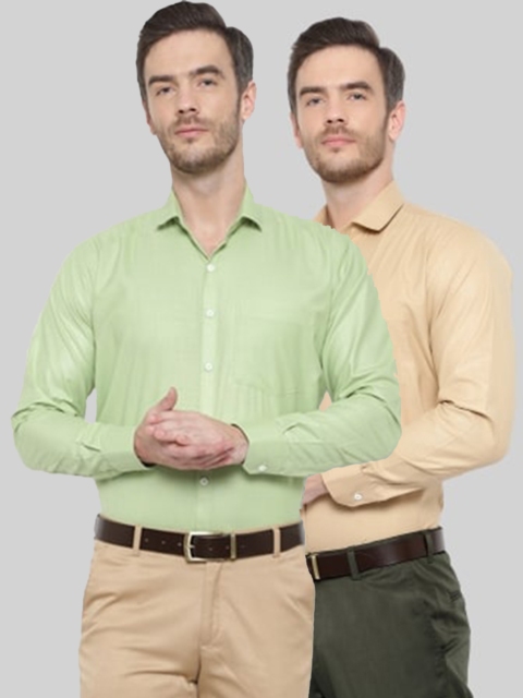 

Srey trends Men Green Comfort Slim Fit Formal Shirt