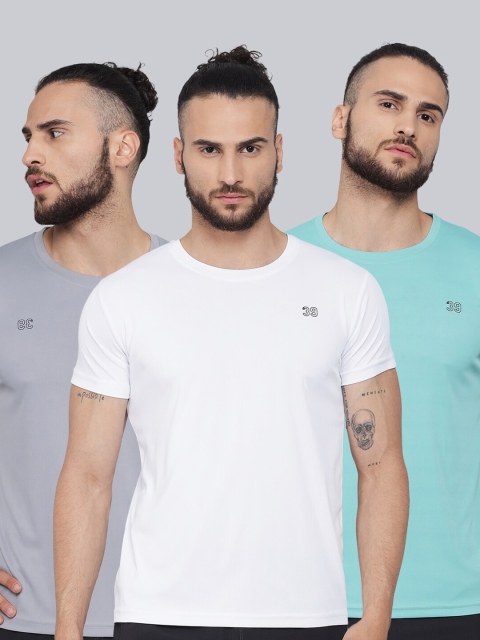

39 THREADS Men Pack of 3 Dri-FIT T-shirt, Grey