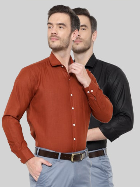 

Srey trends Men Black Comfort Slim Fit Formal Shirt