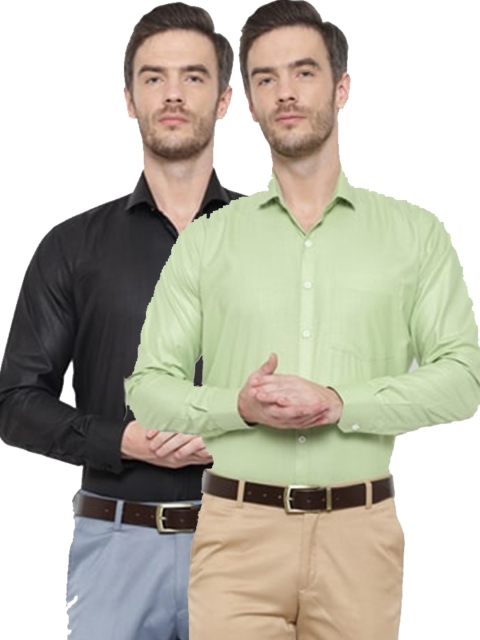 

Srey trends Men Black Comfort Slim Fit Formal Shirt
