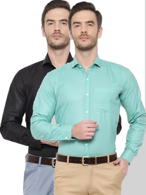 

Srey trends Men Black Comfort Slim Fit Formal Shirt
