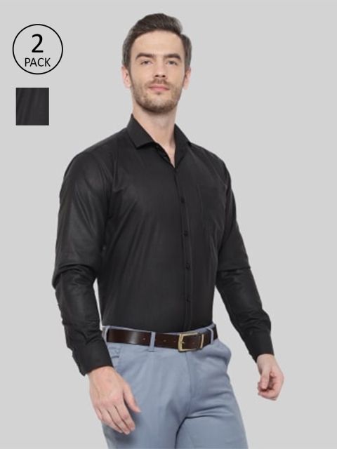 

Srey trends Men Black Comfort Slim Fit Formal Shirt