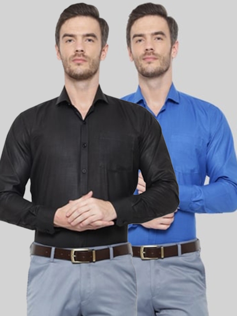 

Srey trends Men Black Comfort Slim Fit Formal Shirt