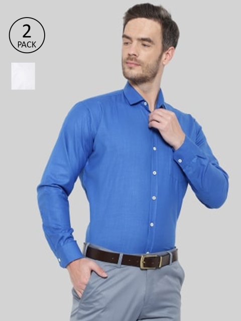 

Srey trends Men White Comfort Slim Fit Formal Shirt