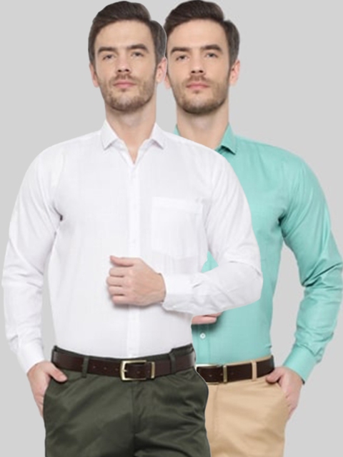 

Srey trends Men White Comfort Slim Fit Formal Shirt