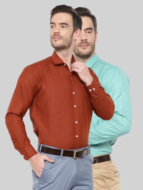 

Srey trends Men Gunmetal-Toned Comfort Slim Fit Formal Shirt, Metallic
