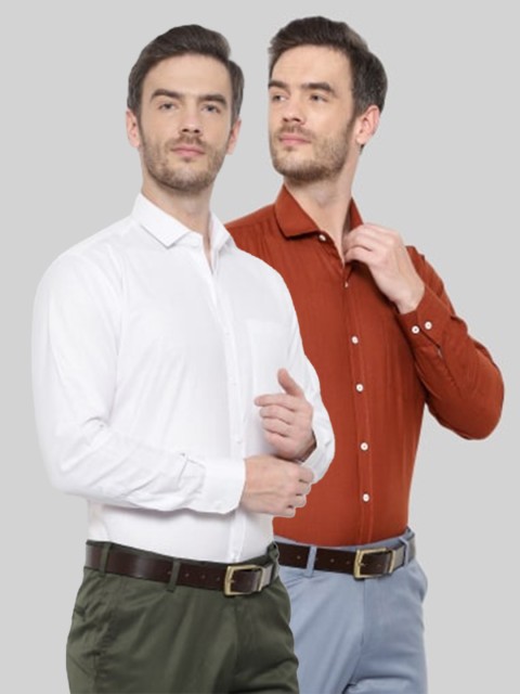 

Srey trends Men Gunmetal-Toned Comfort Slim Fit Formal Shirt, Metallic
