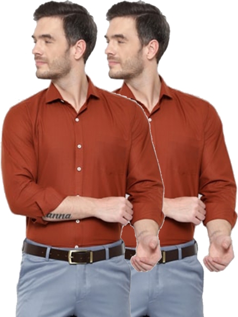 

Srey trends Men Gunmetal-Toned Comfort Slim Fit Formal Shirt, Metallic