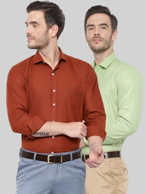 

Srey trends Men Gunmetal-Toned Comfort Slim Fit Formal Shirt, Metallic