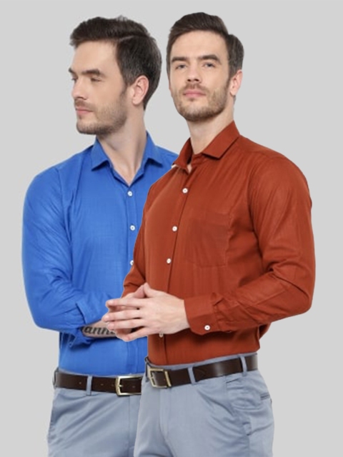 

Srey trends Men Blue Comfort Slim Fit Formal Shirt