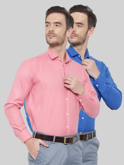 

Srey trends Men Blue Comfort Slim Fit Formal Shirt