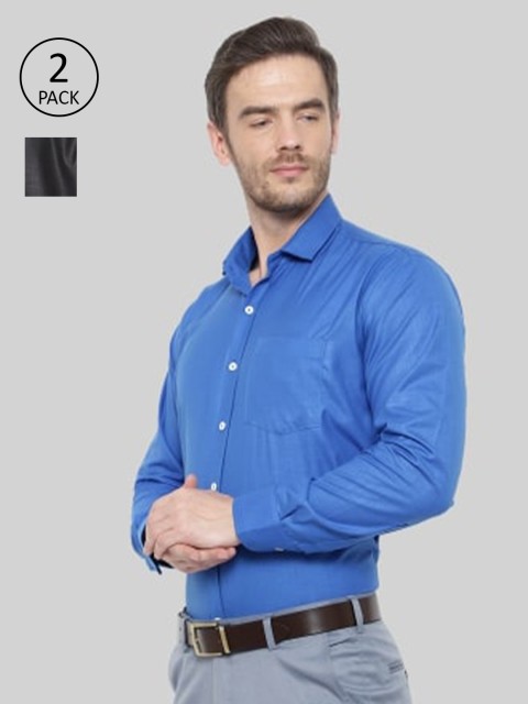 

Srey trends Men Blue Comfort Slim Fit Formal Shirt