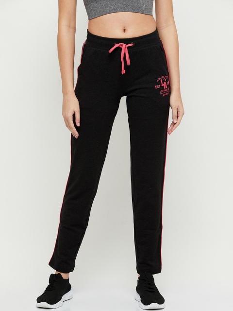 

max Women Charcoal Solid Track Pants