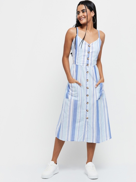 

max Assorted Striped Midi Dress