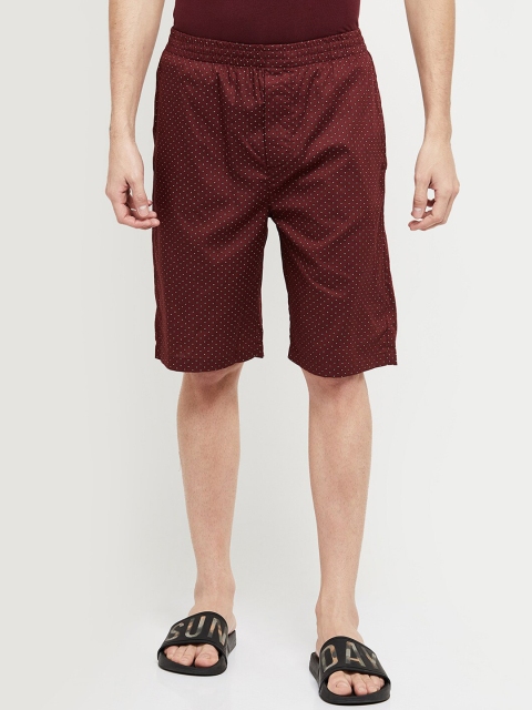 

max Men Red Printed Shorts