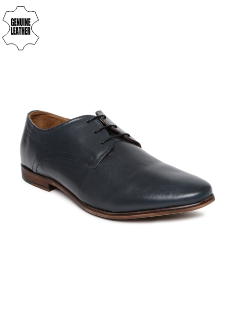 

Hush Puppies Men Genuine Leather Navy Suave Derbys, Navy blue
