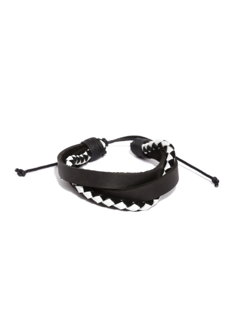 

The Bro Code Men Black & White Monochrome Bracelet