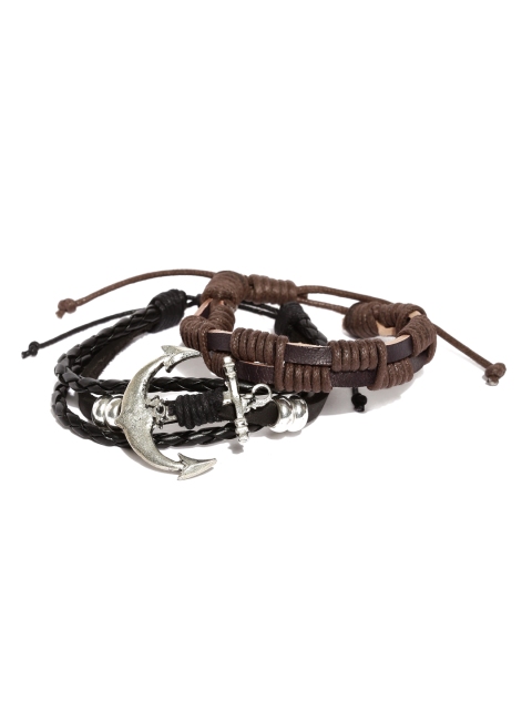 

The Bro Code Men Set of 2 Bracelets, Black
