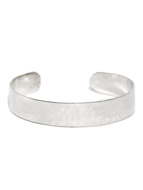 

The Bro Code Men Silver-Toned Textured Metal Cuff Bracelet