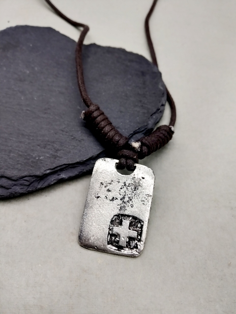 

The Bro Code Men Brown & Silver-Toned Necklace
